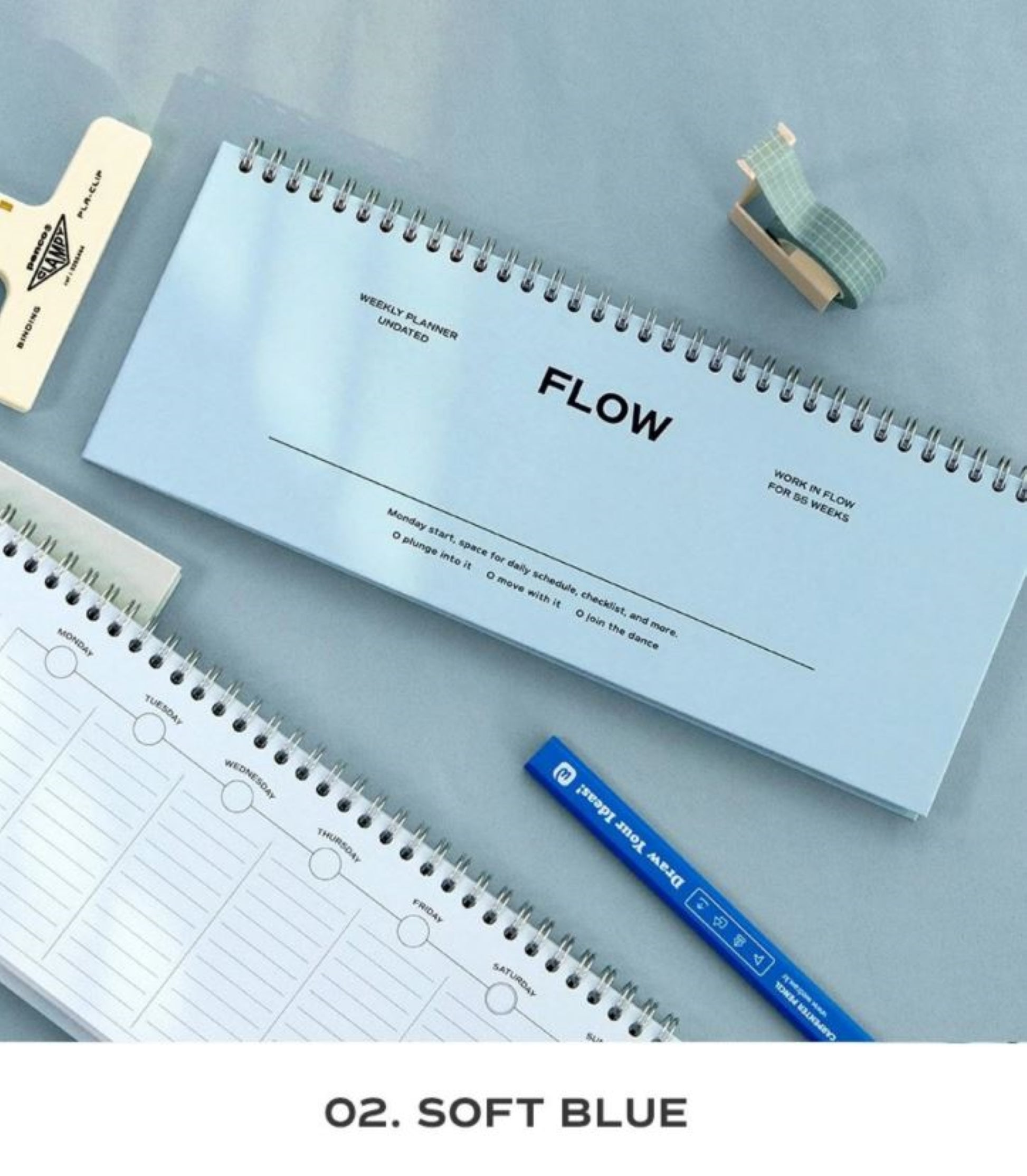 Flow Desk Weekly Standing Planner Scheduler - ZoocomingTree