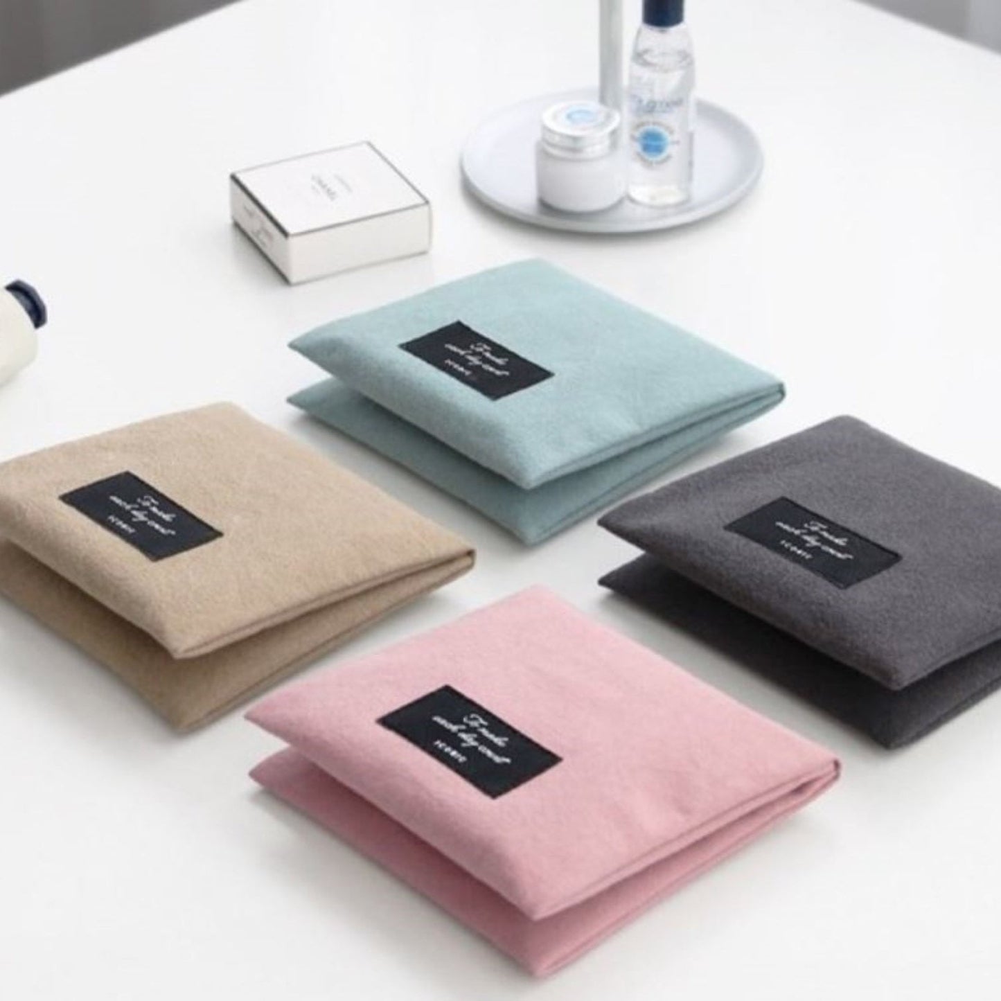 Pastel Color Cotton Sanitary Slim Pouch - ZoocomingTree