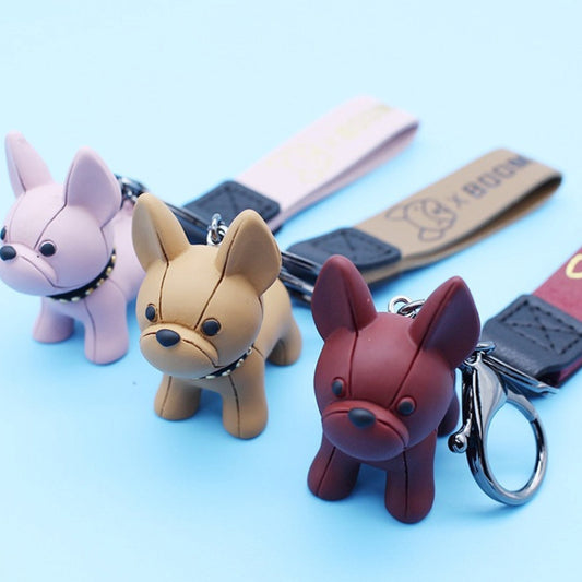 Colorful French Bulldog Keychain - ZoocomingTree