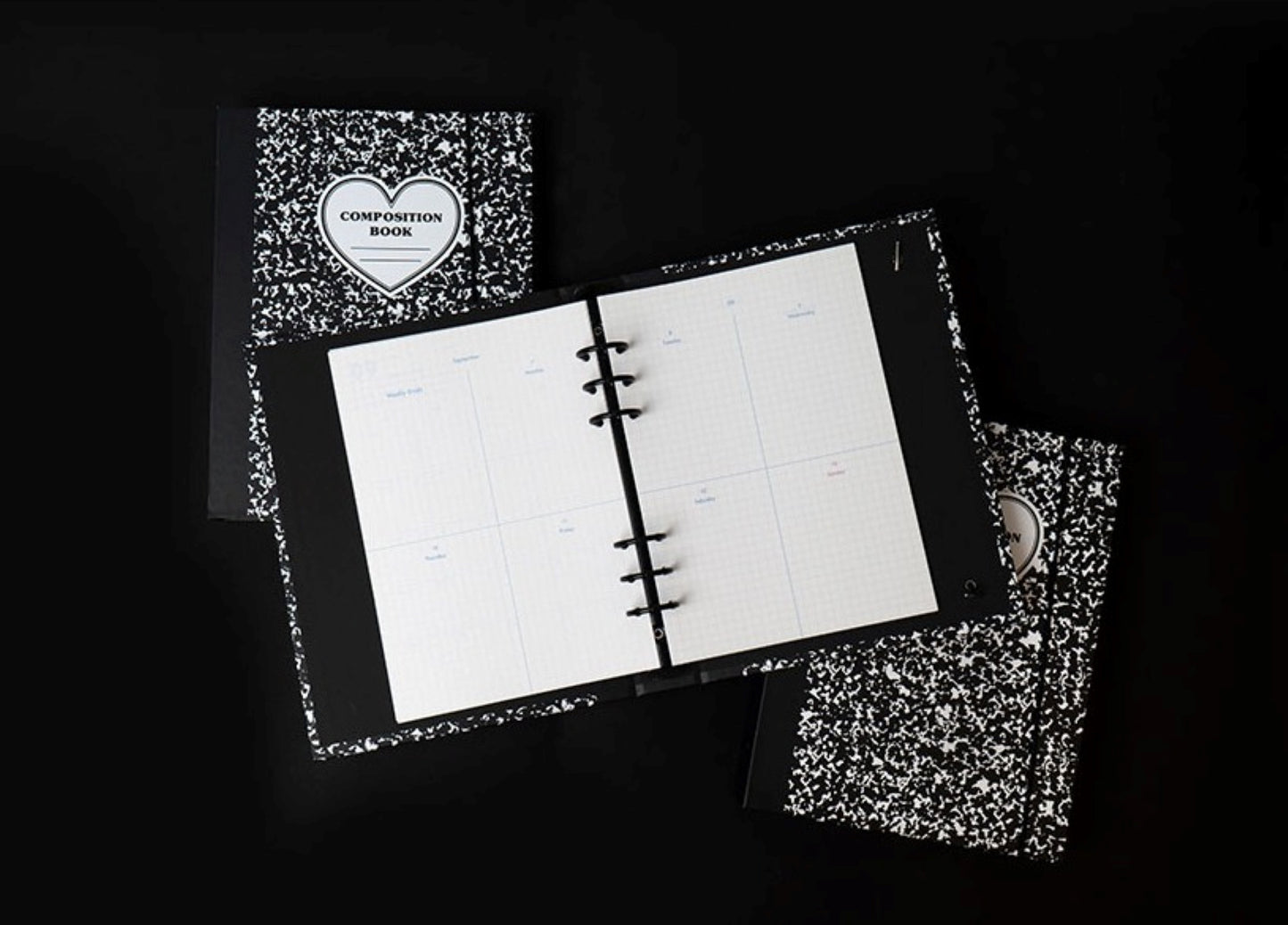 Composition A5 Hard Cover + Glitter PVC Cover Set - ZoocomingTree