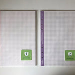 Grid Refill Inserts Paper - 2 Colors | A5 6 Ring Deco Inserts | Colorful Grid Printed Paper Inserts