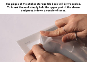 Deco Sticker Storage File Book / Comfort Sticker Album - 2 Colors