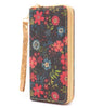 Wild Blossoms Pattern Cork Wallet | Natural Cork Wallet | Women Essential Clutch Wallet
