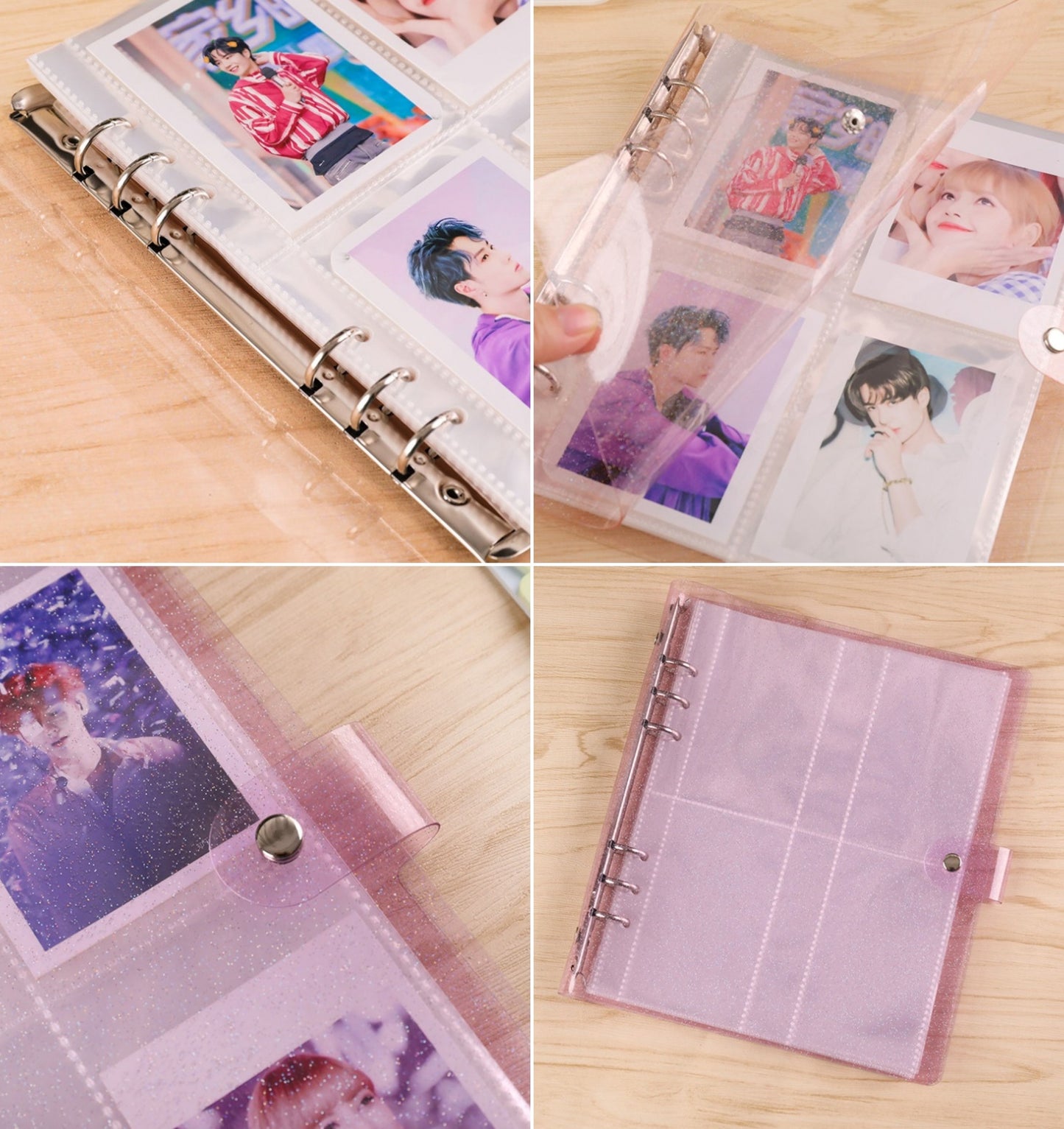 6 Ring Twinkle Photo Card Binder Album - ZoocomingTree