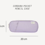 Compact Zipper Pocket Pencil Pouch | Polyester Color Pencil Case - M | Stationery Organizer