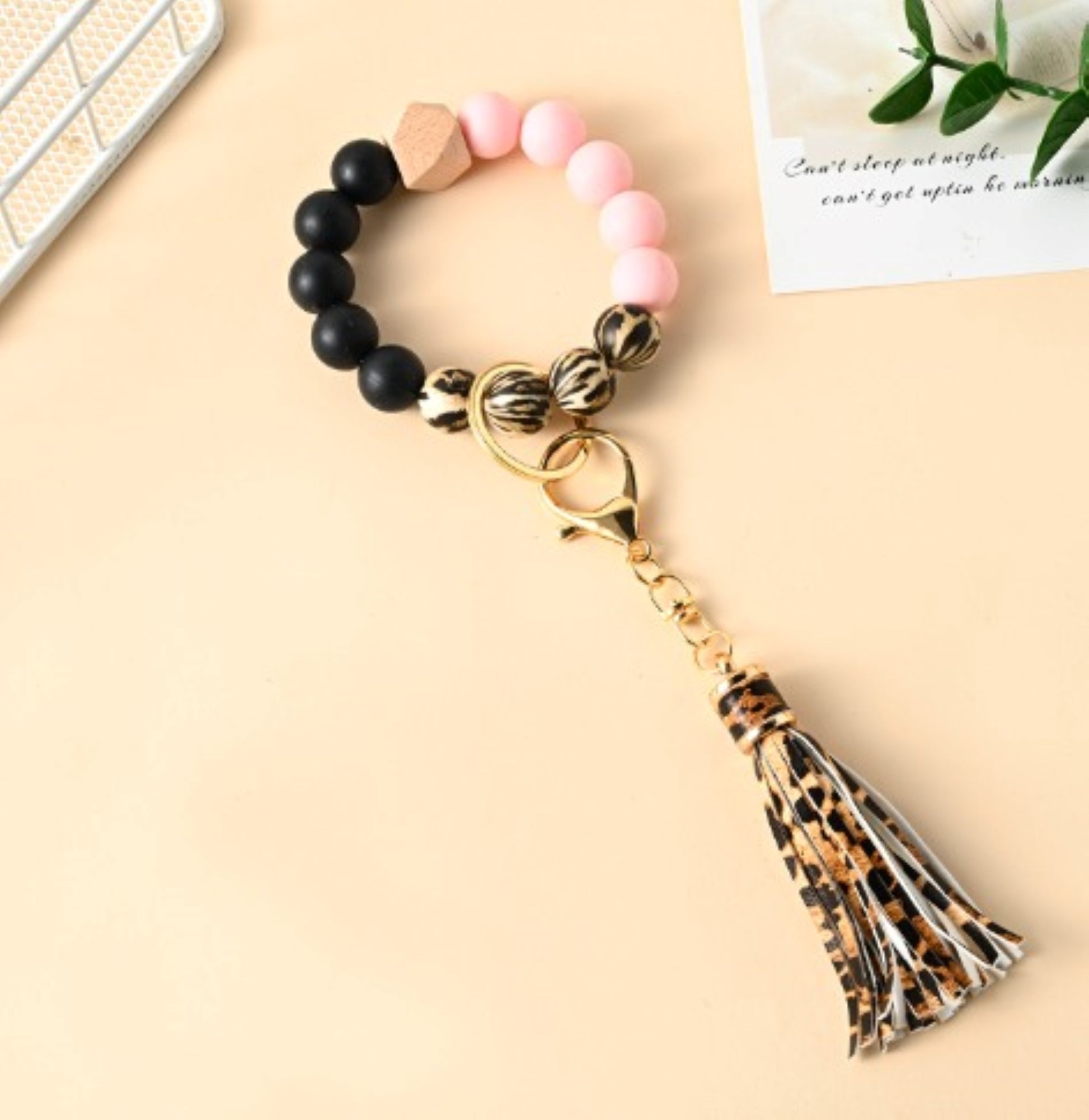 Silicone Beaded Keychain Bracelet - ZoocomingTree