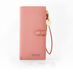 Ladies Purse Long Slim Wallet / Women Essential Everyday Clutch Wallet