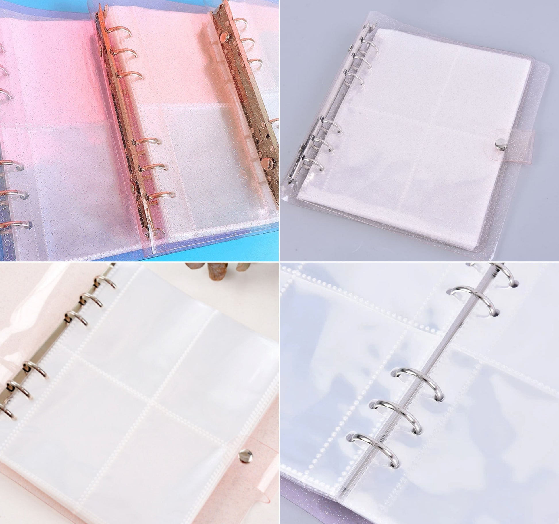 6 Ring Twinkle Photo Card Binder Album - ZoocomingTree