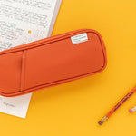 Compact Zipper Pocket Pencil Pouch | Polyester Color Pencil Case - M | Stationery Organizer