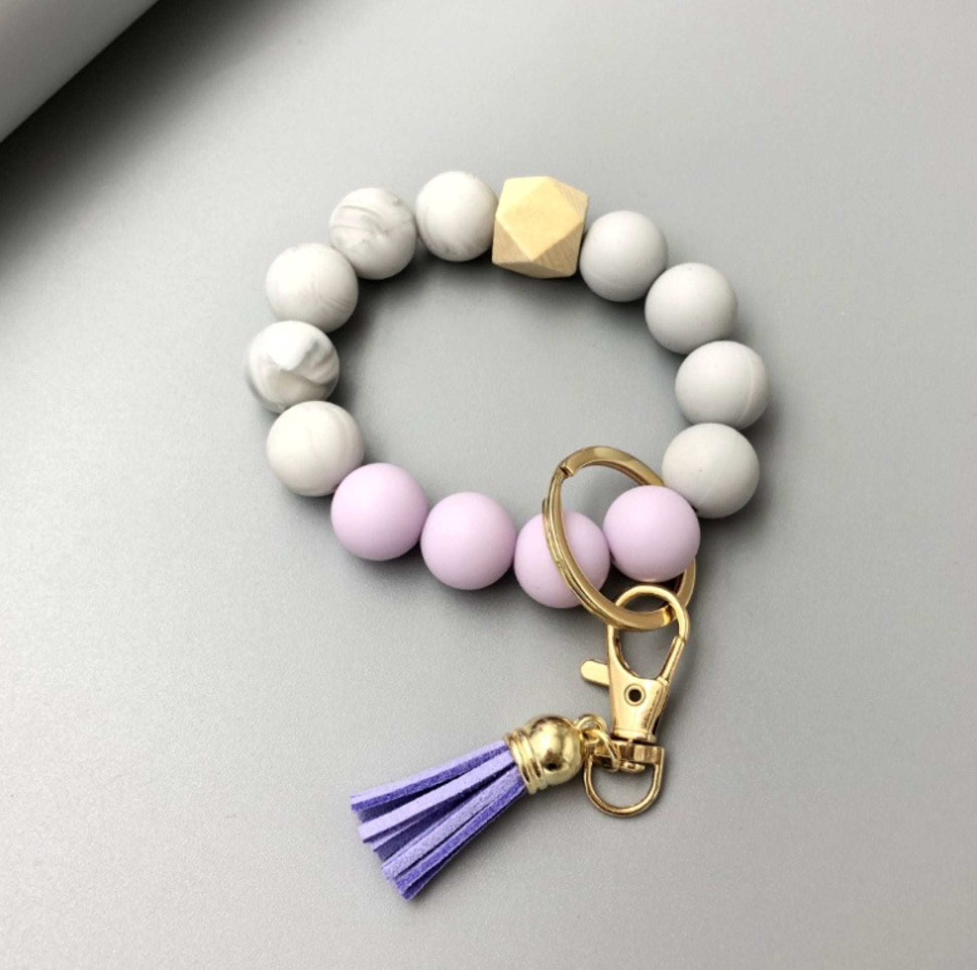 Pastel Color Fashion Beaded Keyring - ZoocomingTree