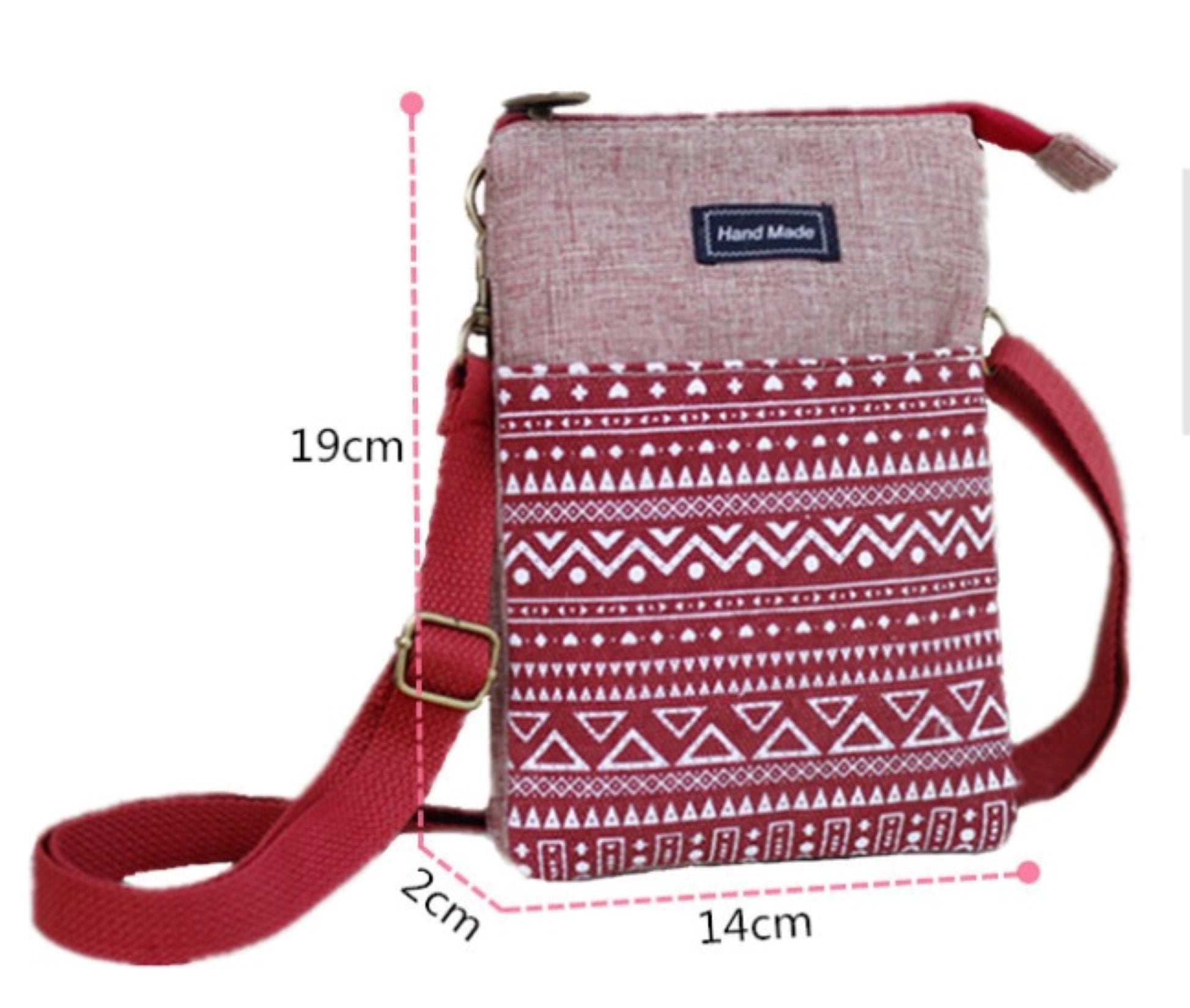 Cotton Crossbody Phone Purse - ZoocomingTree