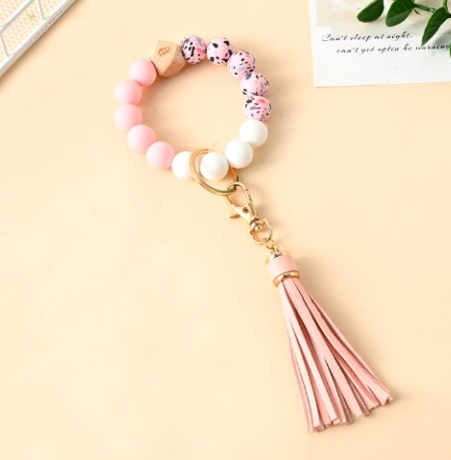 Silicone Beaded Keychain Bracelet - ZoocomingTree