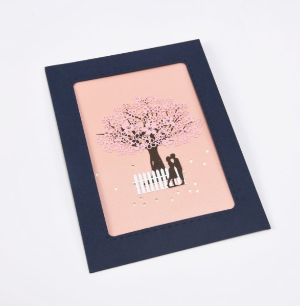 Romantic Cherry Blossom 3D Card - ZoocomingTree