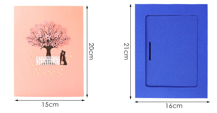 Romantic Cherry Blossom 3D Card - ZoocomingTree