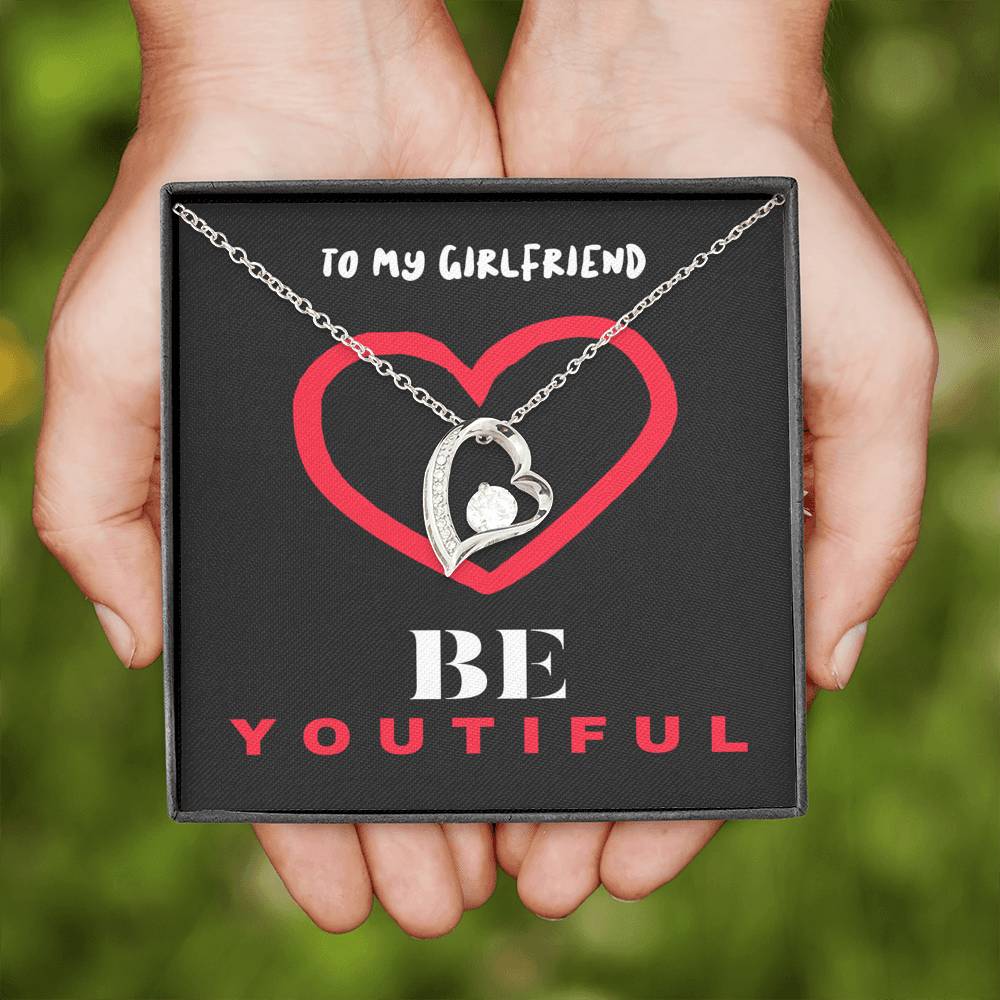 Girlfriend Gift Heart Stone Necklace