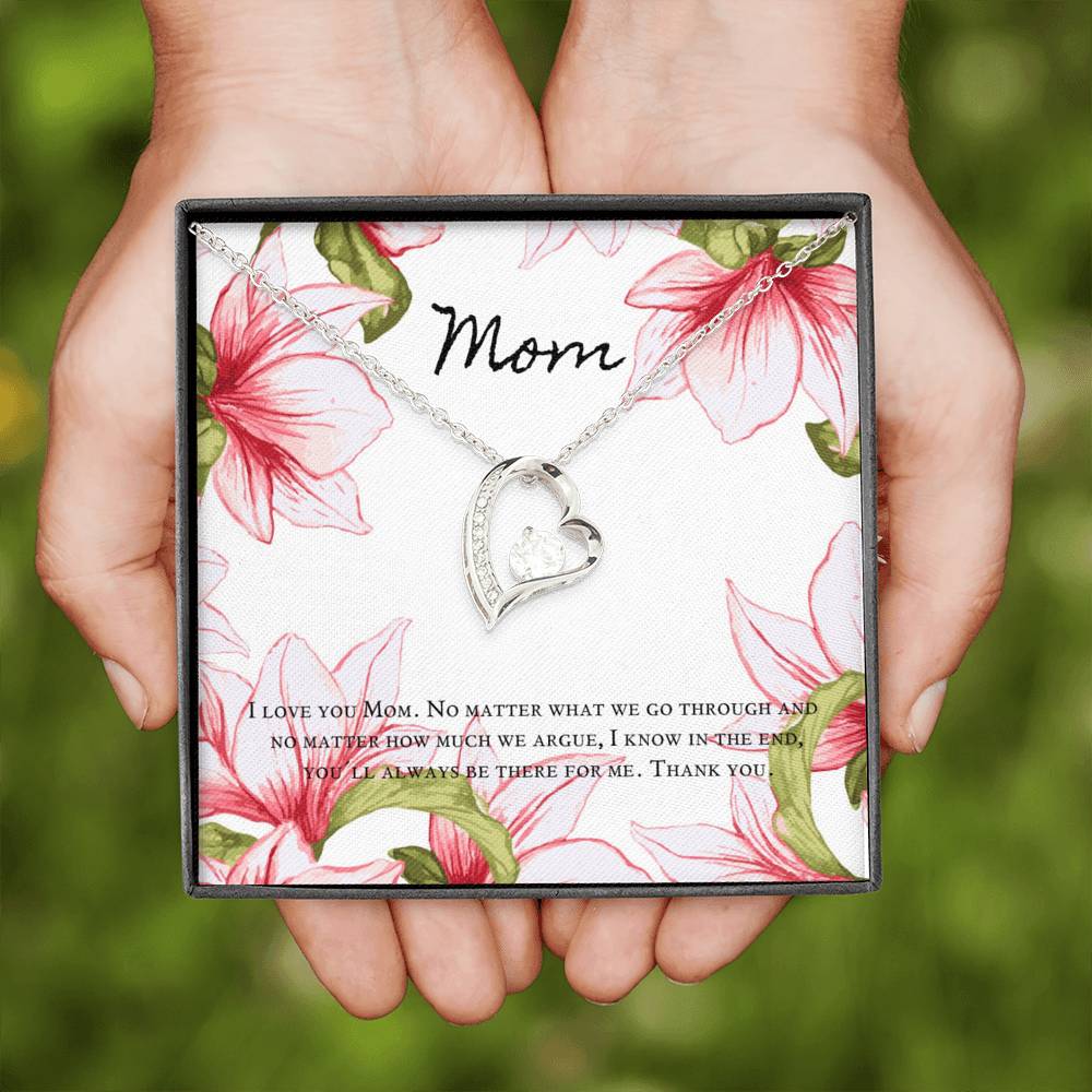 I Love You Mom Gift Necklace