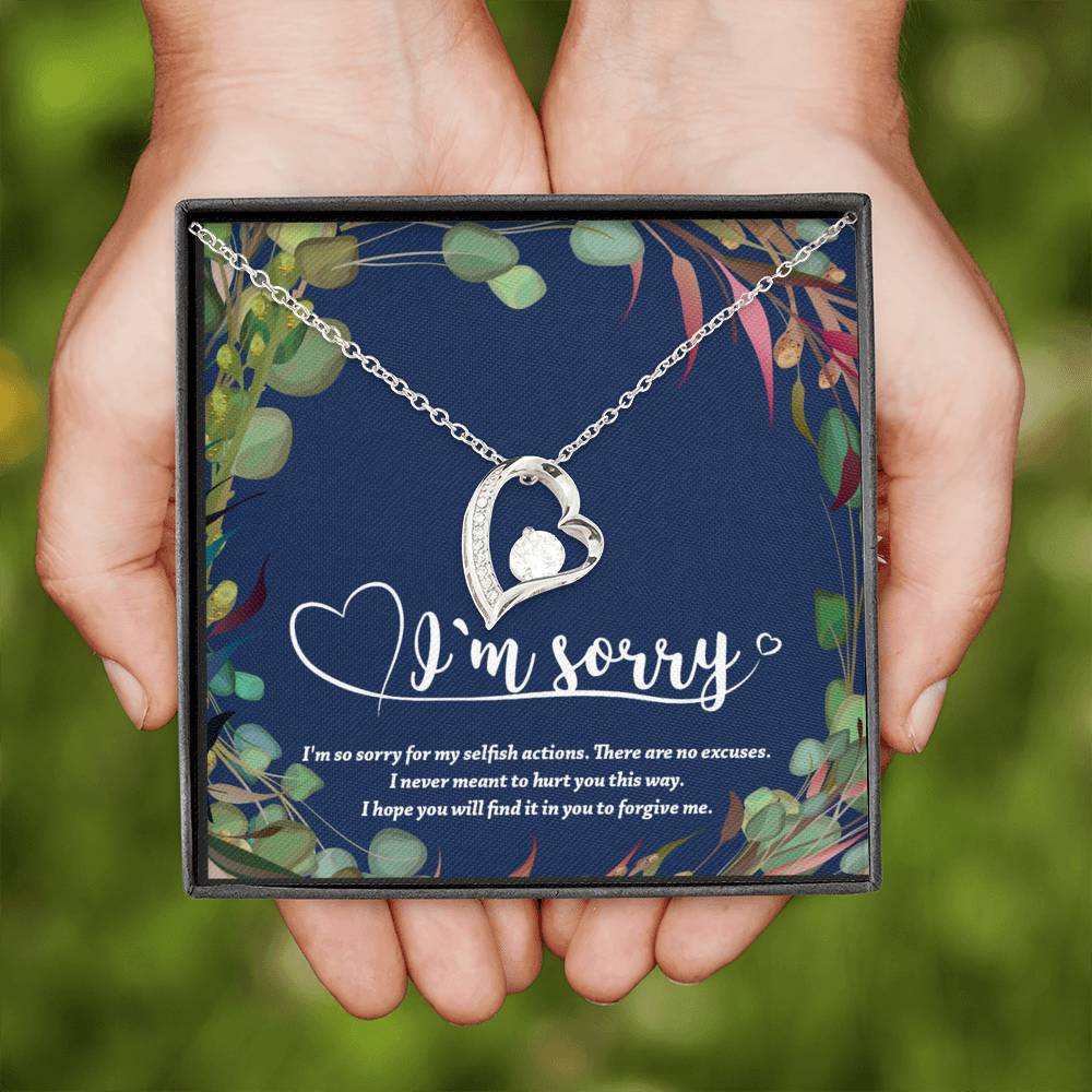 I'm Sorry Gift Apology Necklace for Wife Girlfriend Sister Friend Apology Necklace gift for her