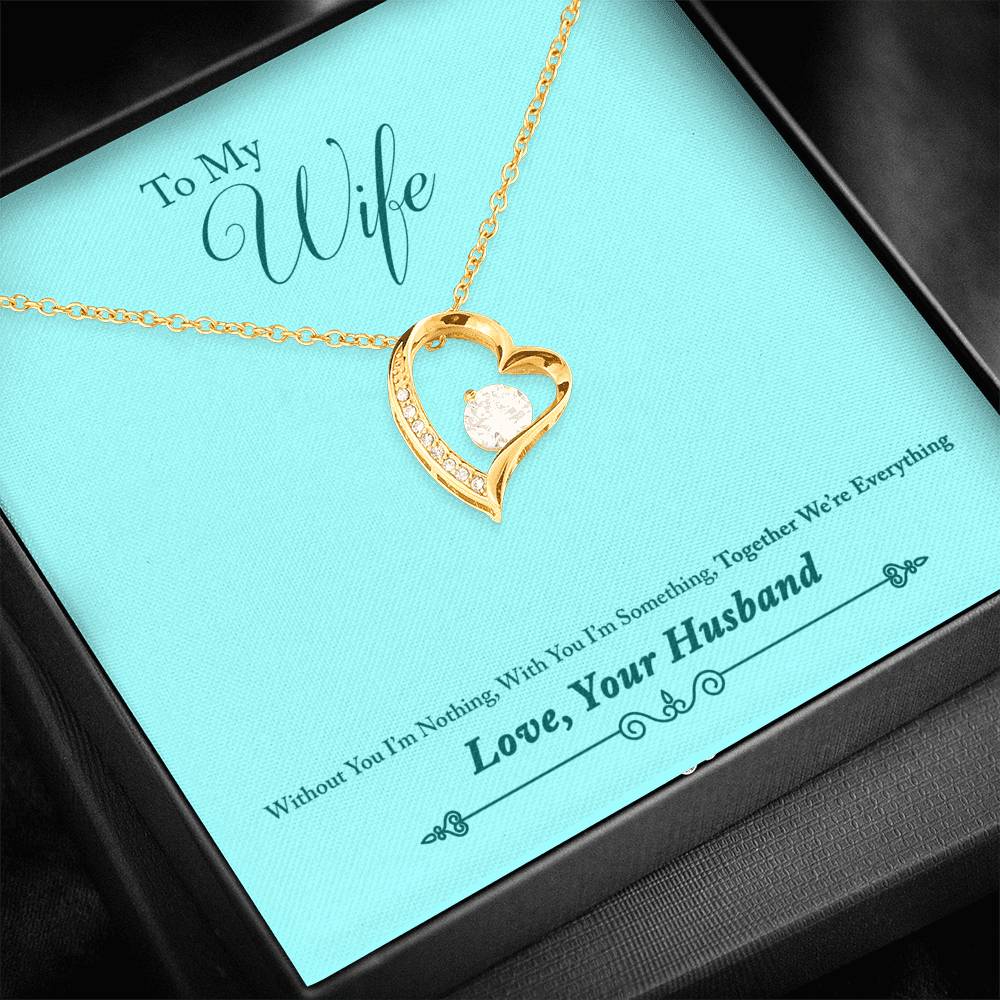 Wife Love Heart Stone Necklace