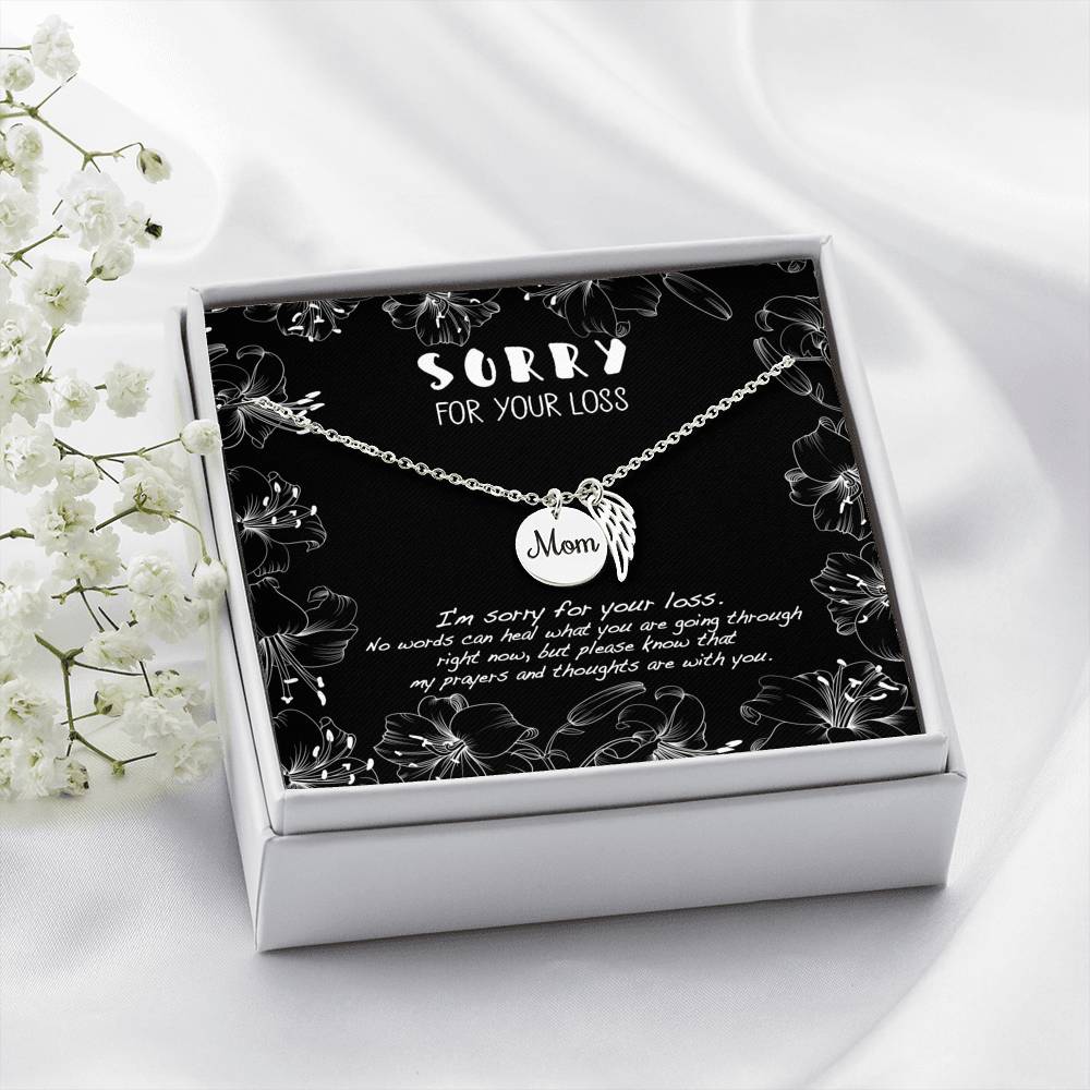 Sorry For Loss Mom Memorial Necklace