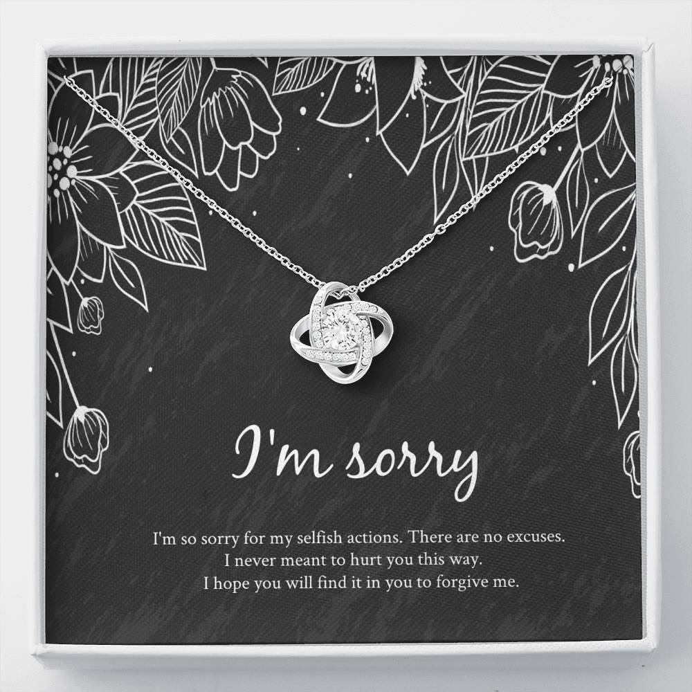 I'm Sorry Gift Necklace Apology Necklace for Wife Girlfriend Sister Friend Apology Necklace gift for her