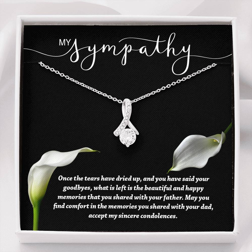 Sympathy Memorial Gift Father Memorial Necklace