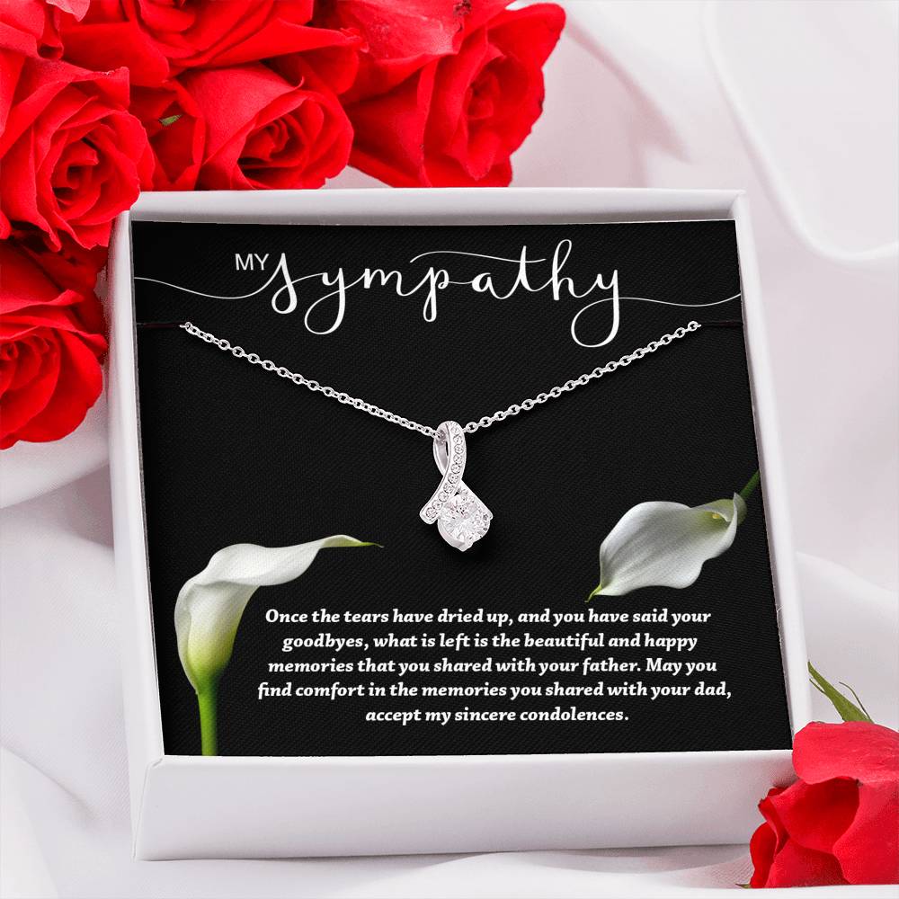 Sympathy Memorial Gift Father Memorial Necklace