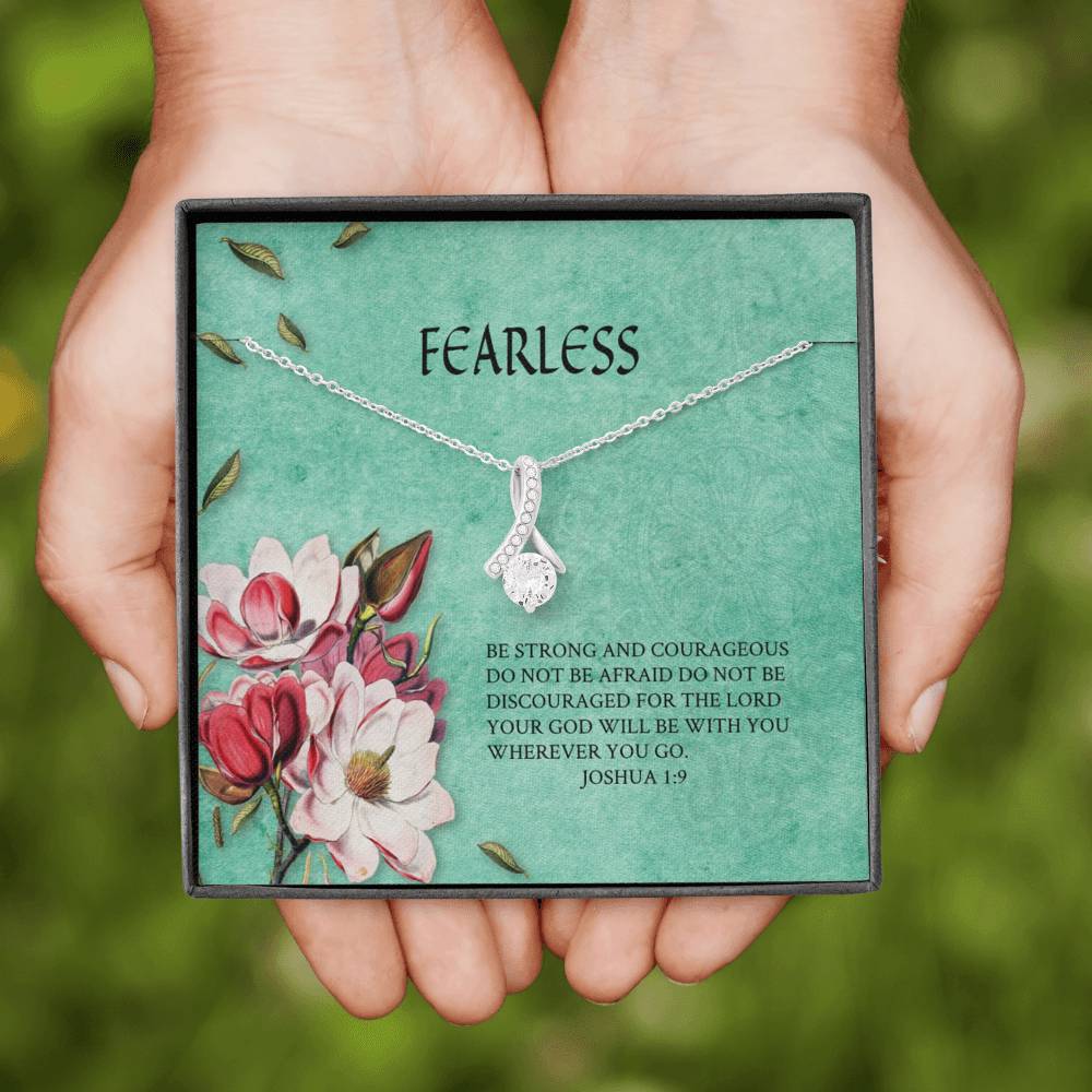 Fearless Christian Bible Verse Necklace