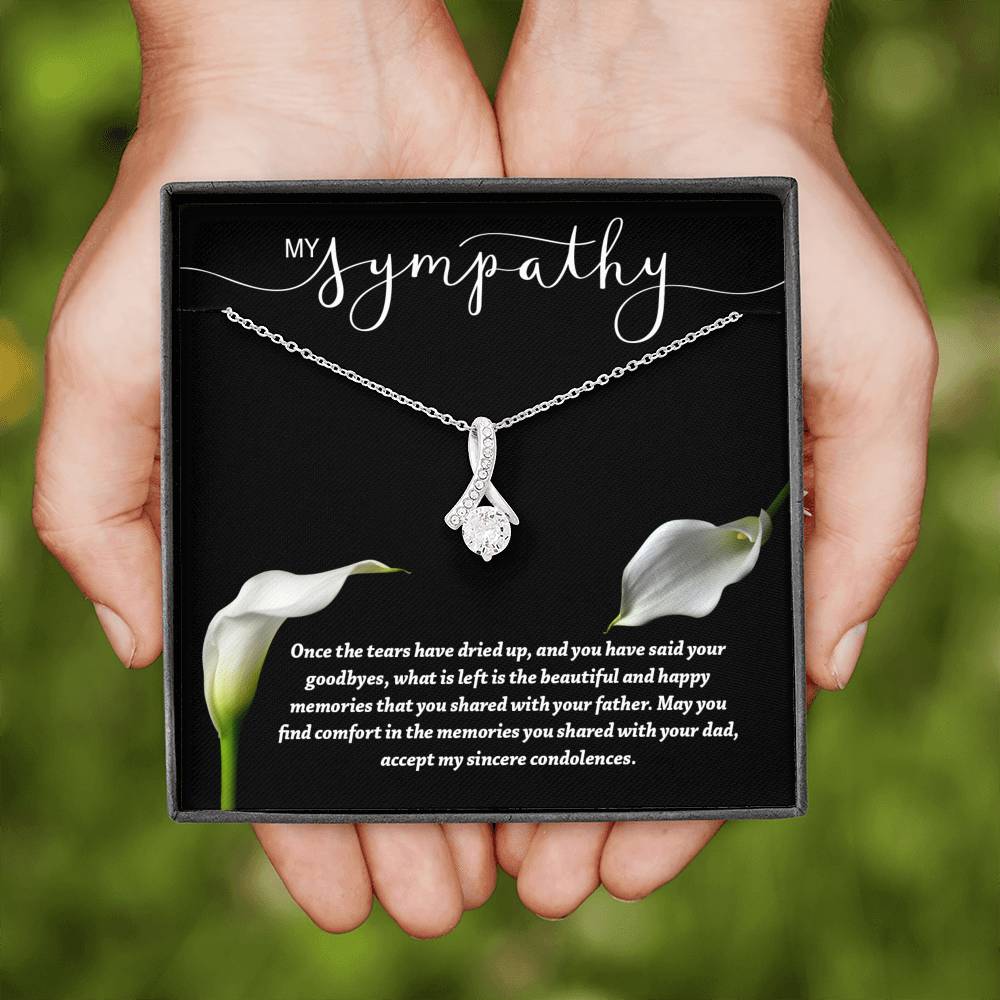 Sympathy Memorial Gift Father Memorial Necklace