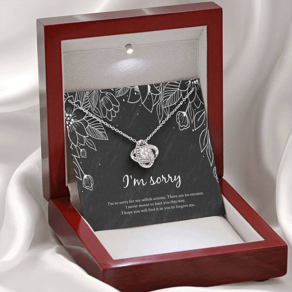 I'm Sorry Gift Necklace Apology Necklace for Wife Girlfriend Sister Friend Apology Necklace gift for her