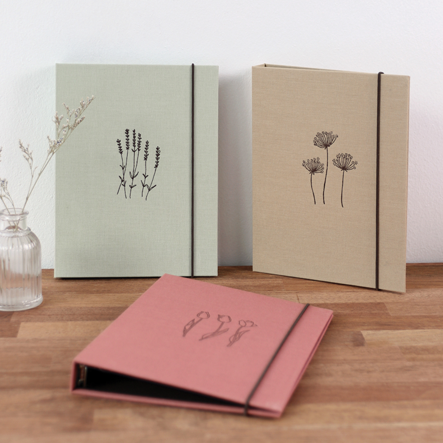 Premium Floral Book Cloth A5 Binder - ZoocomingTree