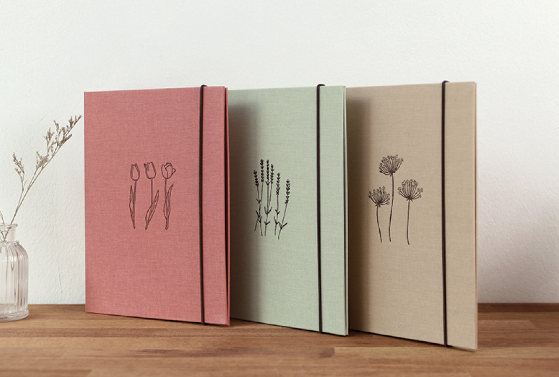 Premium Floral Book Cloth A5 Binder - ZoocomingTree