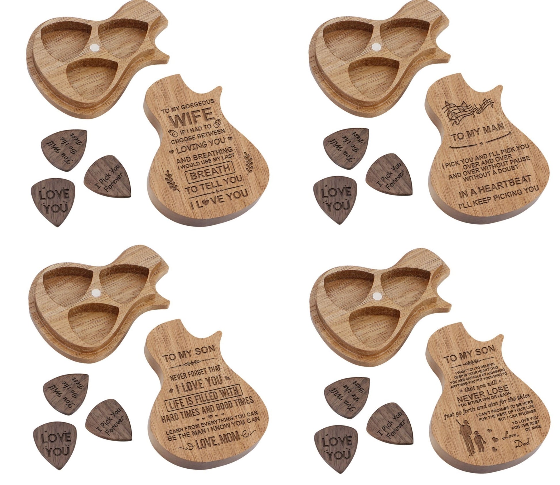 Guitar Shaped Pick Case - ZoocomingTree