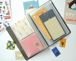 Sticker Storage Book / Comfort Sticker Album / 36 Pockets Scrapbook Organizer