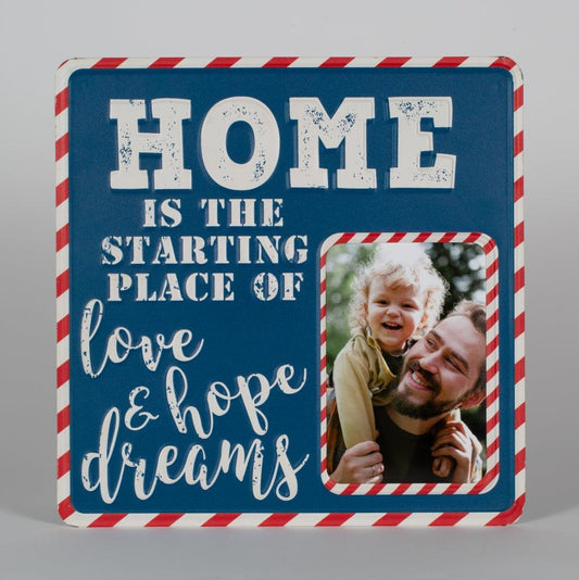 Home Tin Metal Sign Photo Frame - ZoocomingTree