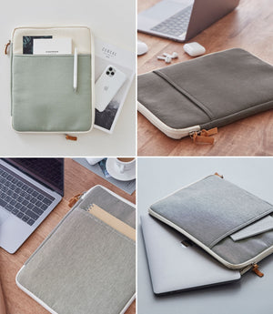 Natural Canvas Laptop Sleeve 13" High quality iPad Pro Case